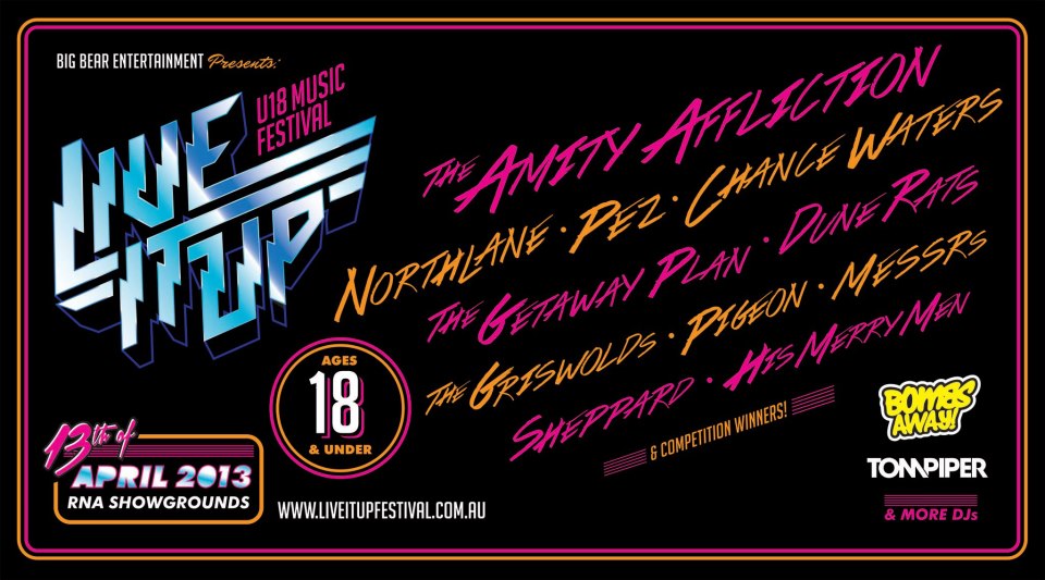 Tickets for Live It Up Music Festival in Bowen Hills from Ticketbooth
