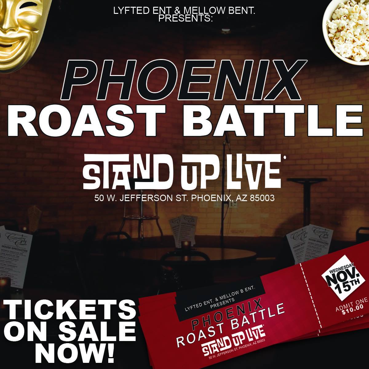 Tickets For Phoenix Roast Battle In Phoenix From Showclix Tickets For Phoenix Roast Battle In Phoenix From Showclix