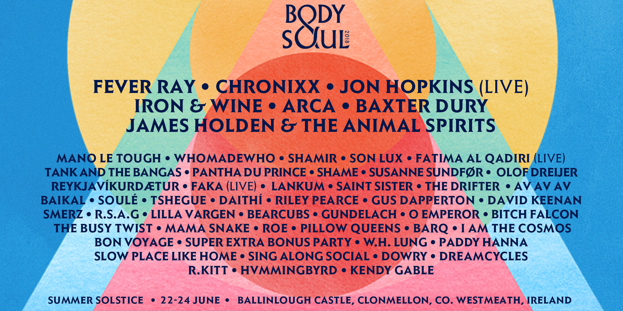 Tickets for Body&Soul Festival 2018 in Co.Westmeath from Ticketbooth Europe