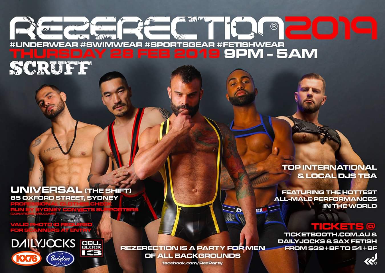 Tickets for REZERECTION 2019 by SCRUFF + link to 2020 party! in Sydney from Ticketbooth