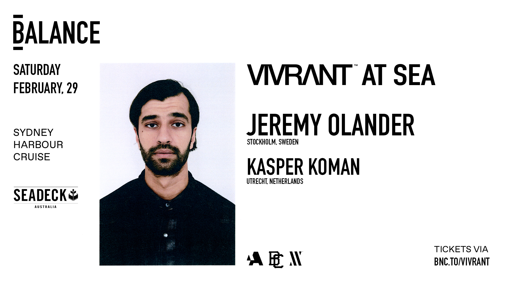 Tickets for Jeremy Olander & Kasper Koman | Vivrant at Sea in Sydney from Ticketbooth