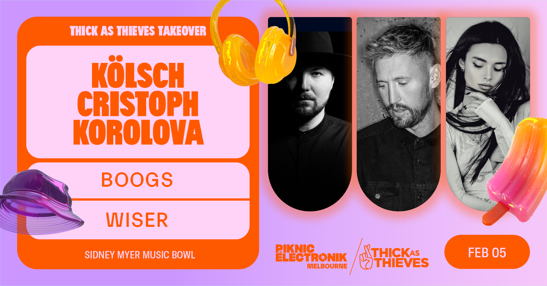 Tickets for PIKNIC #7 X Thick as Thieves - K&ouml;lsch, Cristoph, Korolova, Boogs & Wiser