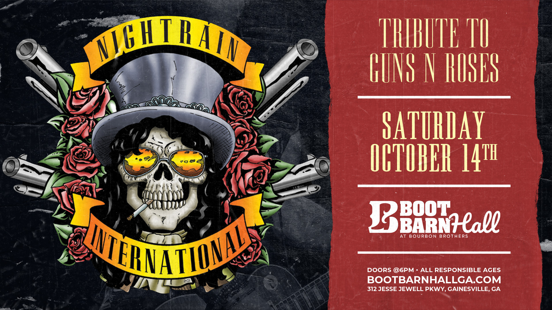 Tickets for Guns N Roses Tribute-  Nightrain International in Gainesville from ShowClix