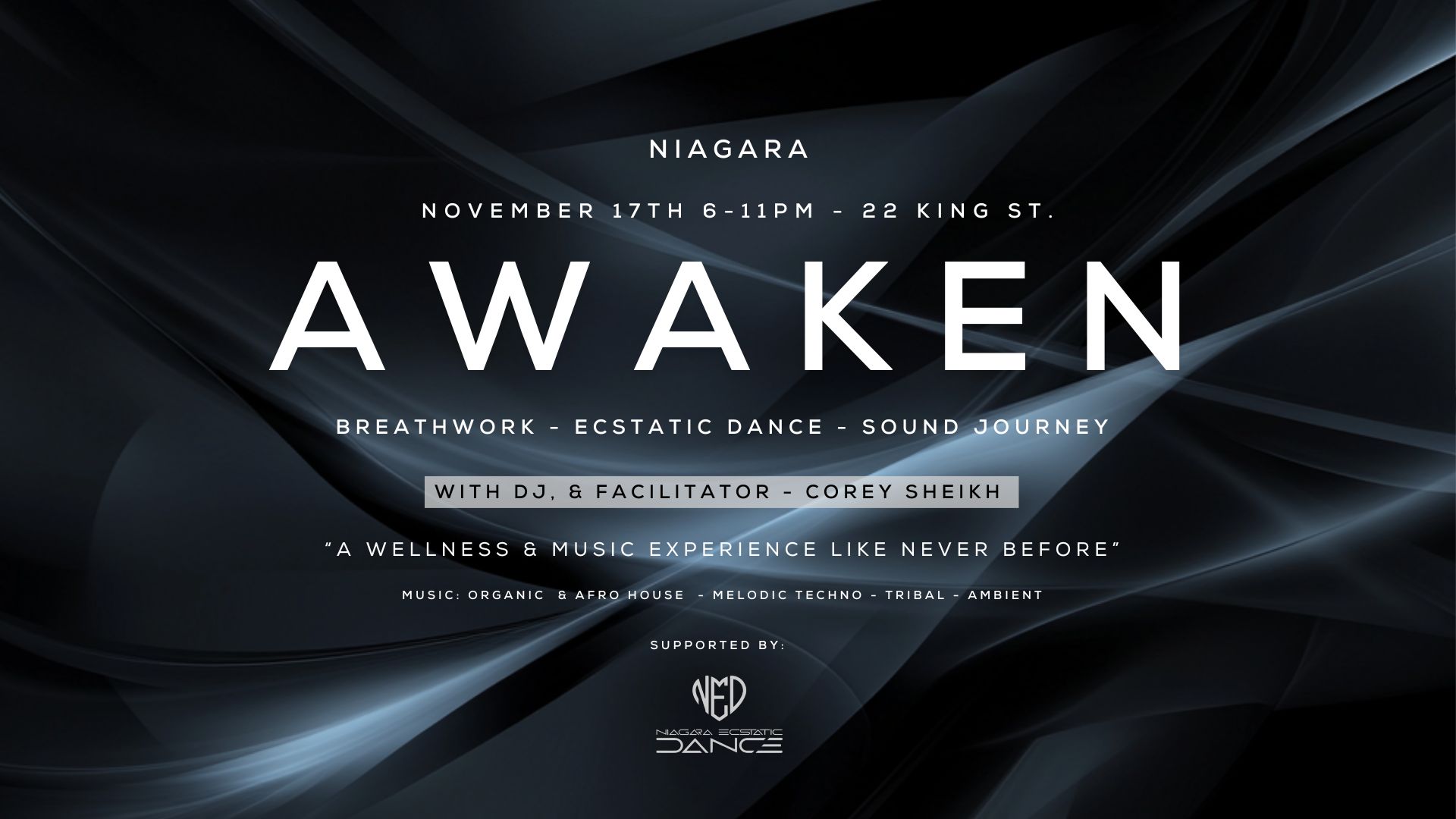 Tickets for AWAKEN- Breathwork, Ecstatic Dance & Sound Journey in Welland from BrightStar | Events to Uplift