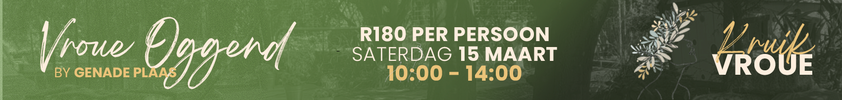 Tickets for Kruik Vroue: Alfresco Oggend