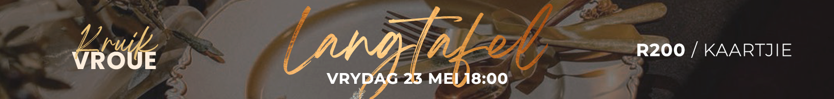 Tickets for Kruik Vroue Langtafel Ete