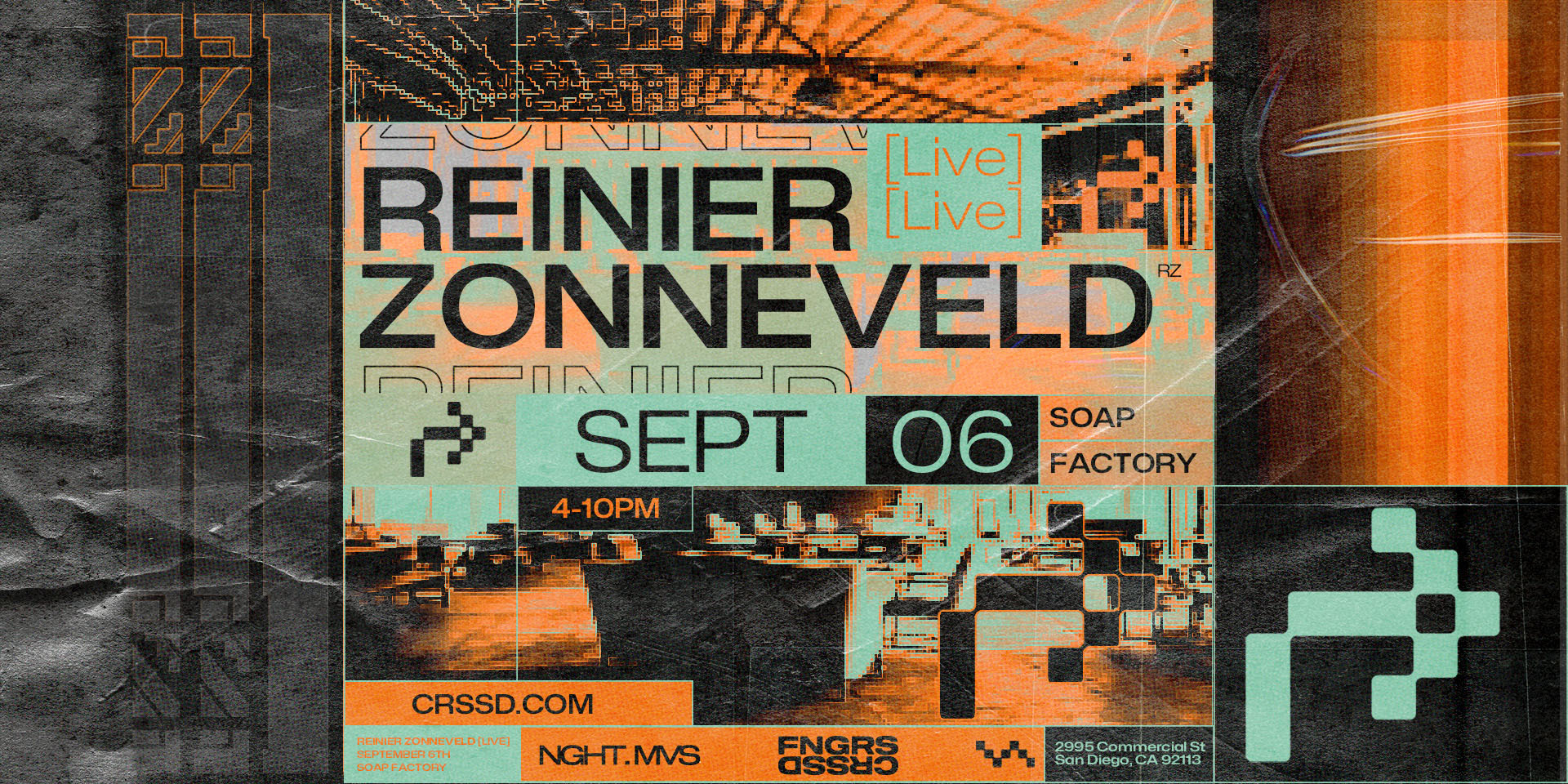 Tickets for FNGRS CRSSD present REINIER ZONNEVELD (Live) at The Soap Factory in San Diego from Showclix