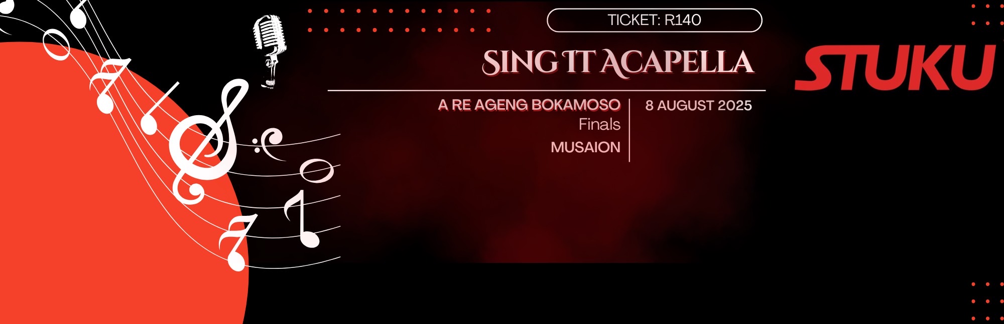 Tickets for SING IT ACAPELLA 2025 – A Re Ageng Bokamoso Special Ticket in Pretoria from Tixsa