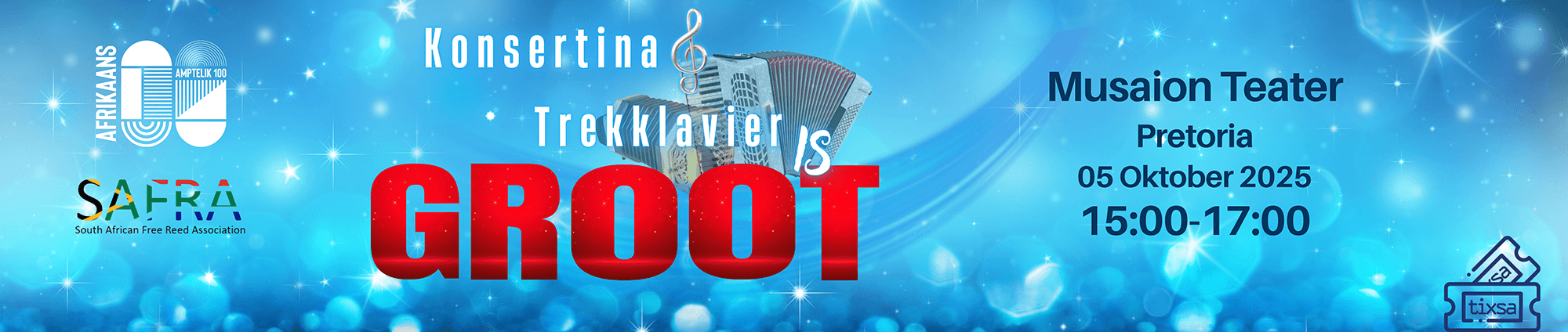 Tickets for Konsertina & Trekklavier is GROOT