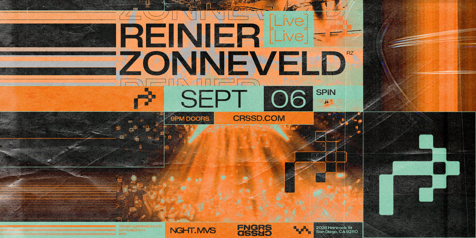 Tickets for FNGRS CRSSD presents REINIER ZONNEVELD (Live) at Spin Nightclub in San Diego from Showclix