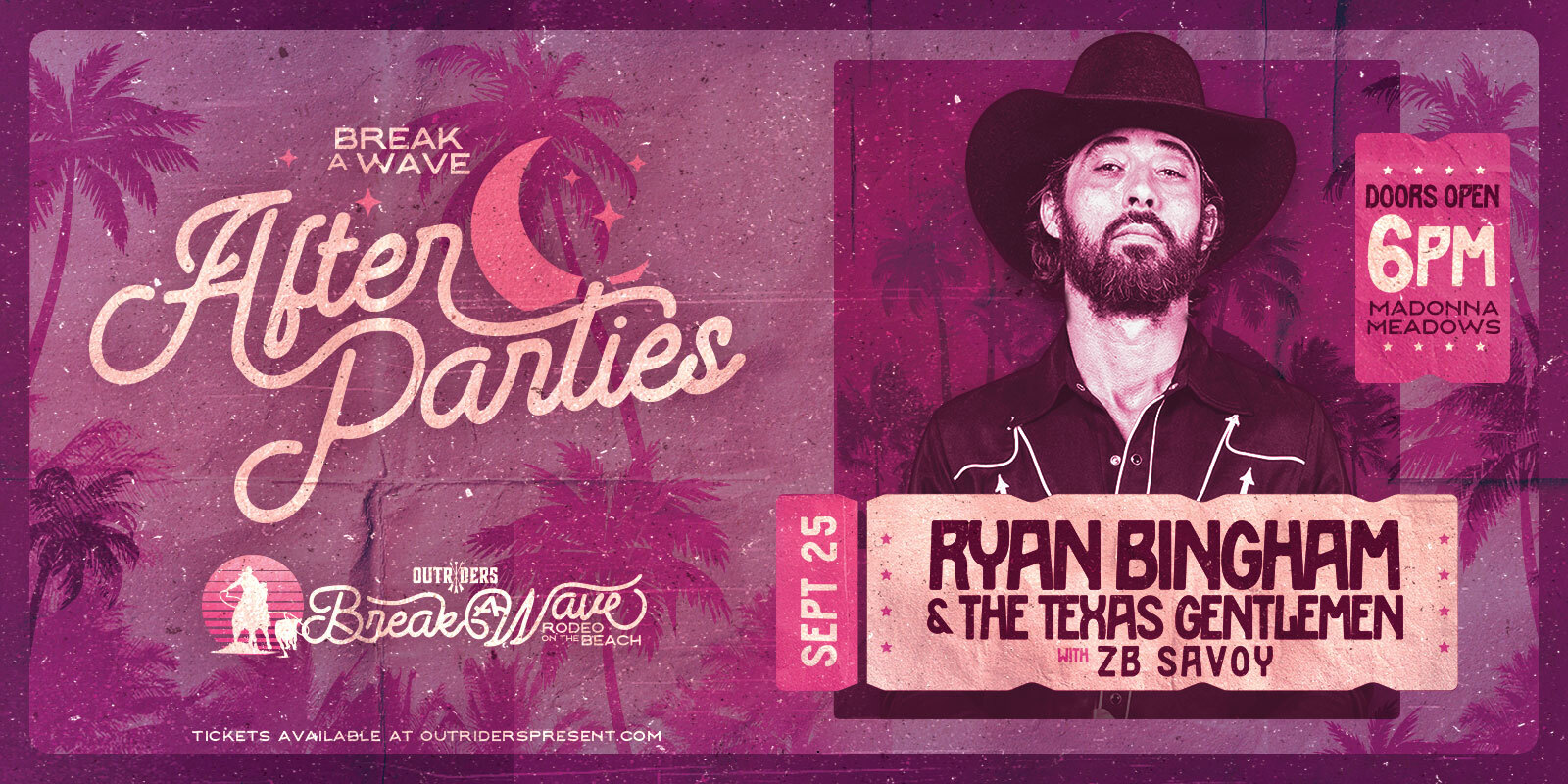 Tickets for Outriders presents Ryan Bingham at Madonna Meadows in San Luis Obispo from Showclix
