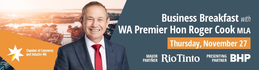 Tickets for Business Breakfast with Hon. Roger Cook in Perth from Ticketbooth