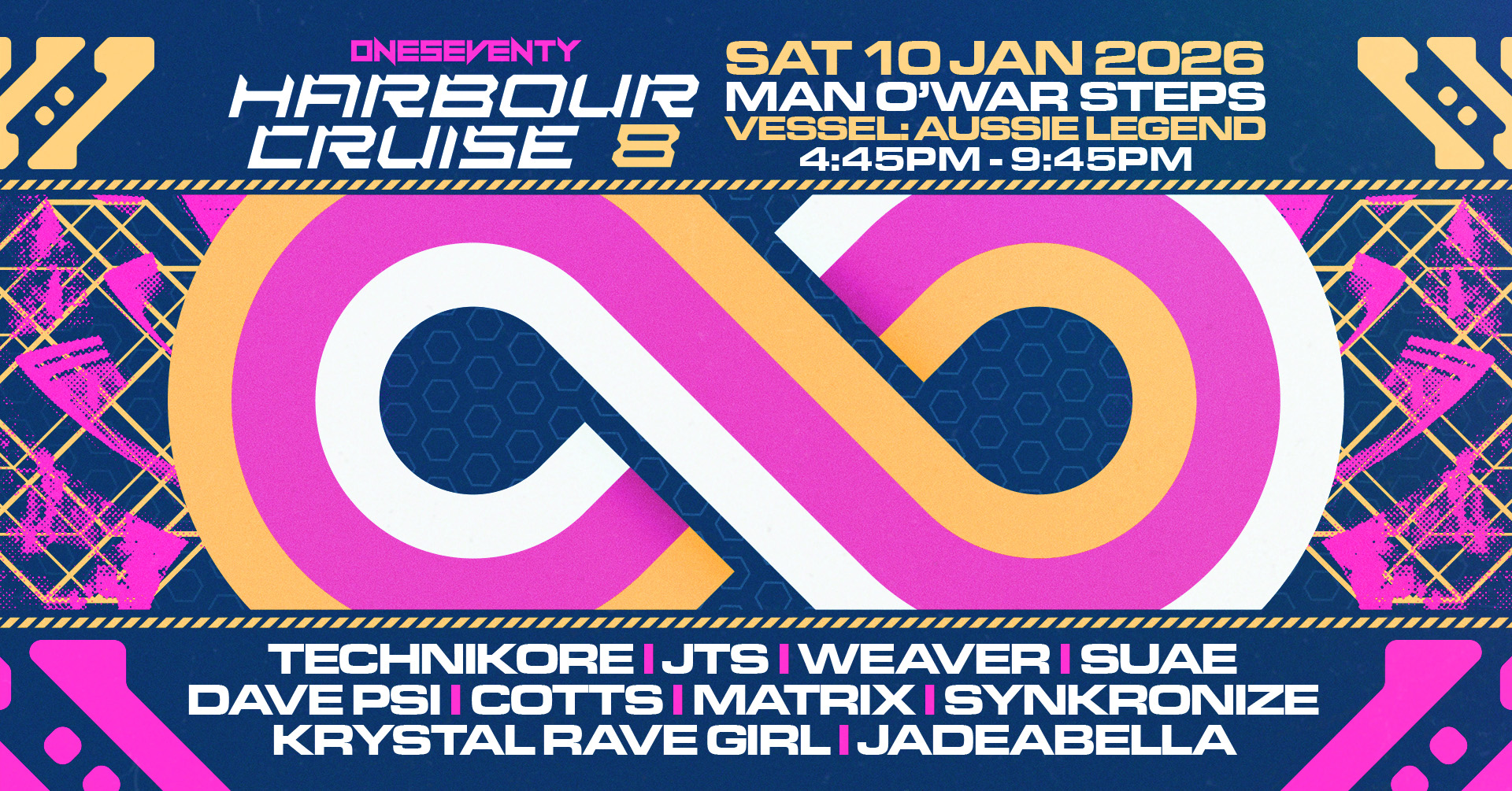 Tickets for OneSeventy: Harbour Cruise 8 [10.01.2026] in Sydney  from Ticketbooth