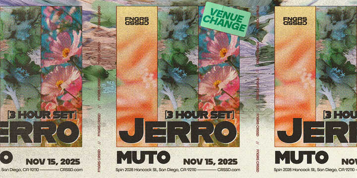 Tickets for FNGRS CRSSD presents JERRO [3 Hour Set] + Muto at Spin Nightclub in San Diego from Showclix