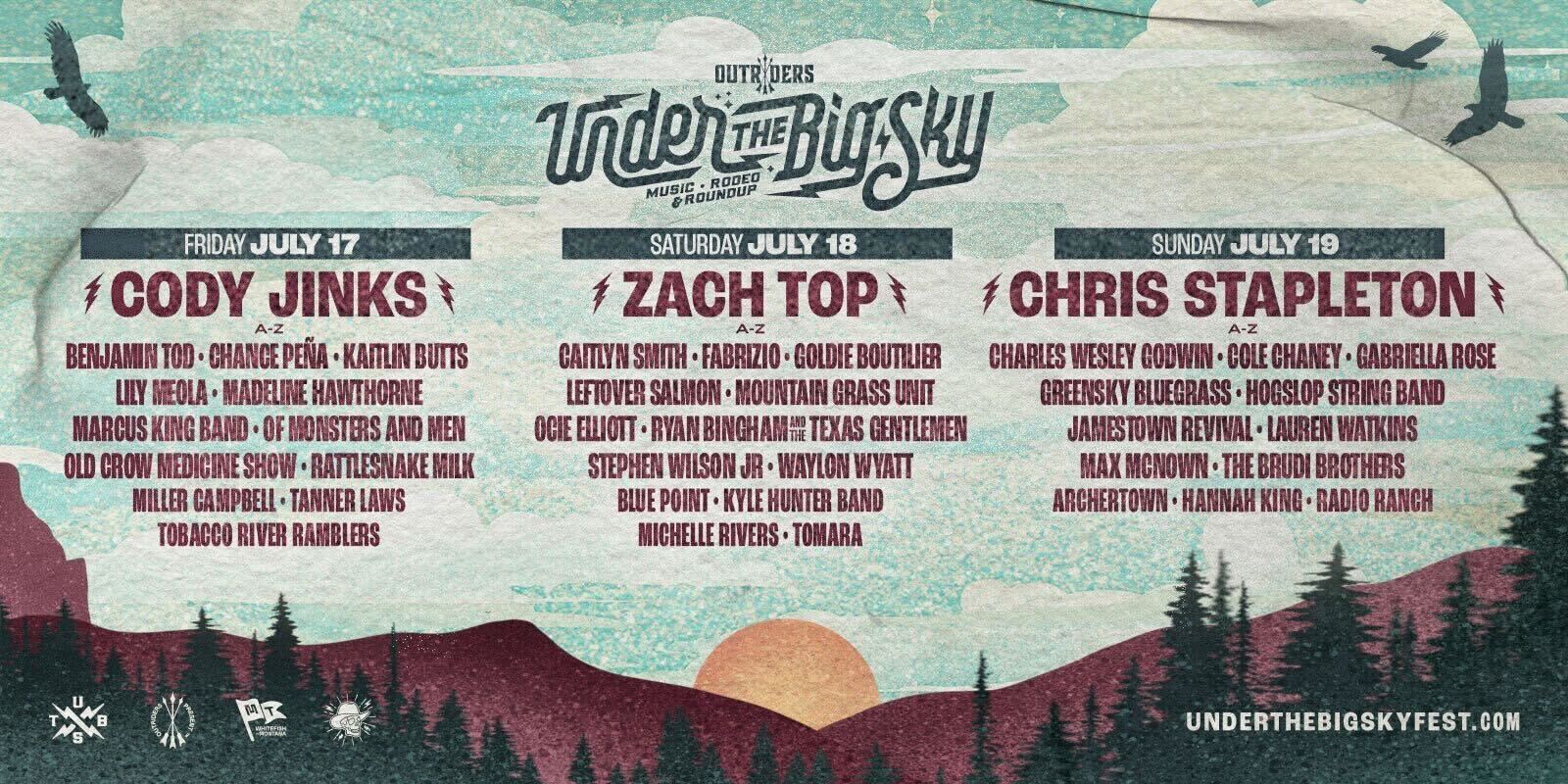 Tickets for UNDER THE BIG SKY FESTIVAL 2026 in Whitefish from Showclix