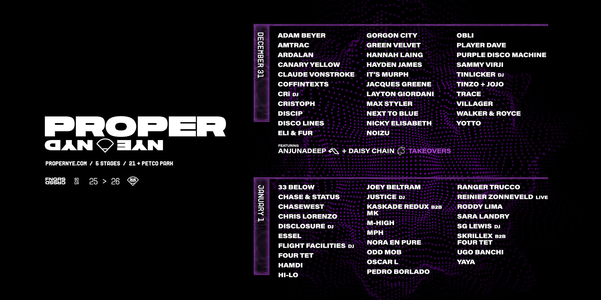 Tickets for Express Entry - PROPER NYE/NYD 2026 in San Diego from Showclix