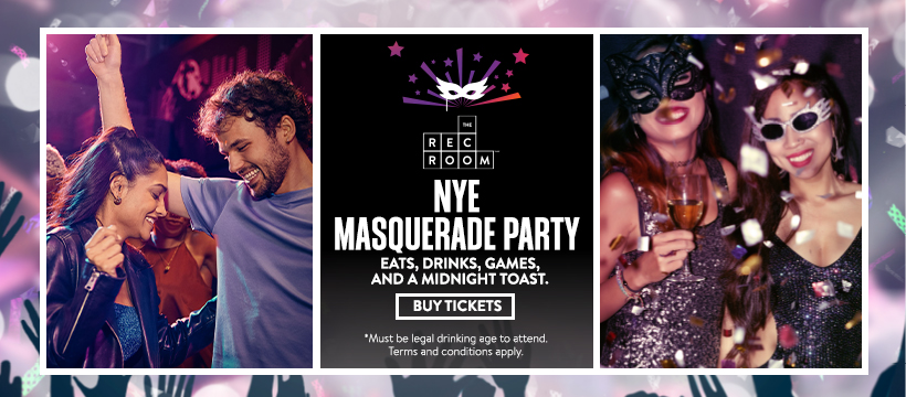 Tickets for 2025 NYE Masquerade Party in Burnaby from Cineplex