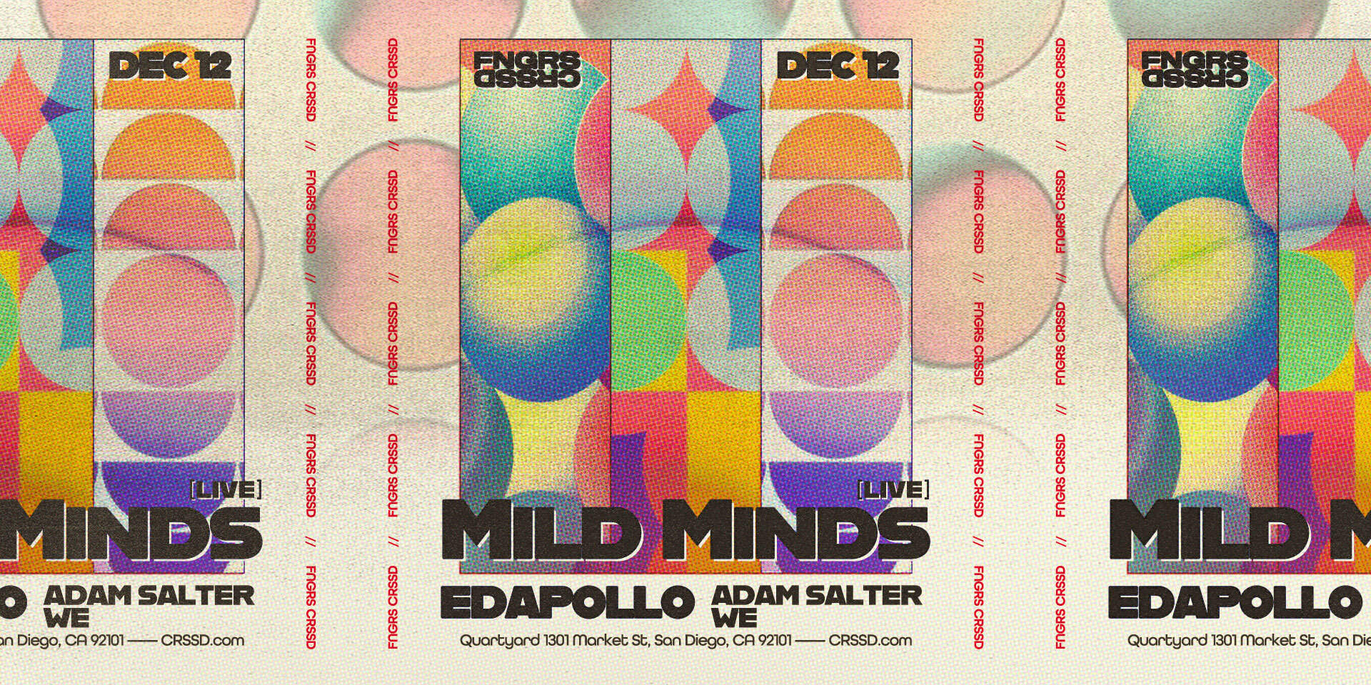 Tickets for FNGRS CRSSD presents MILD MINDS [LIVE] + EDAPOLLO at Quartyard in San Diego from Showclix