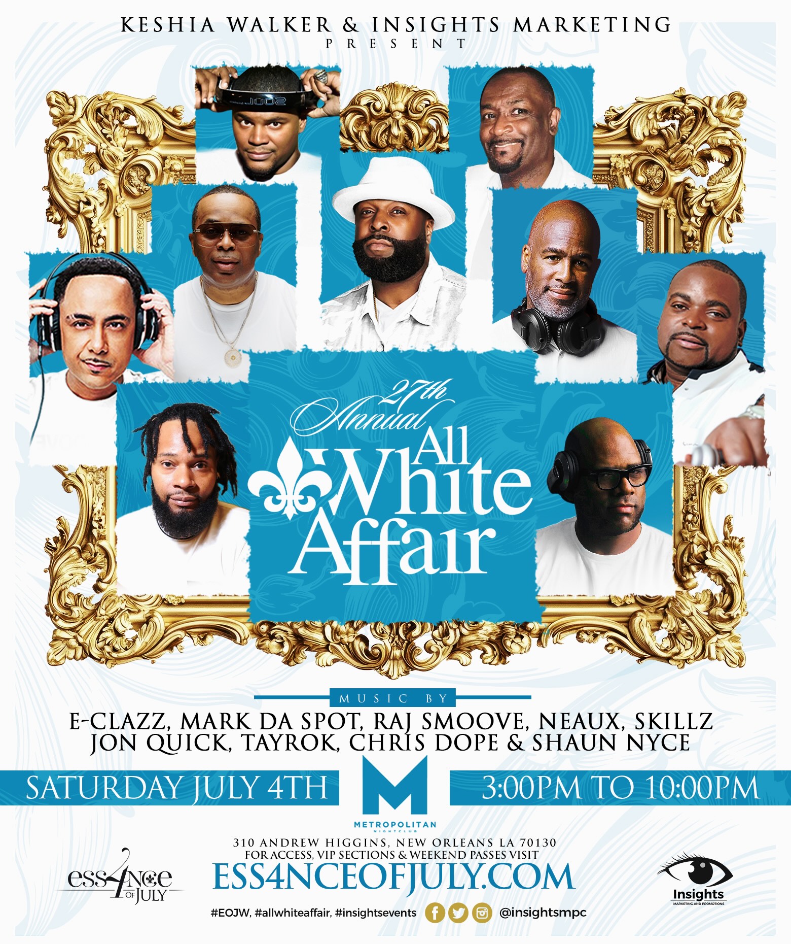Tickets for 27th Annual All White Affair (Sections Only)