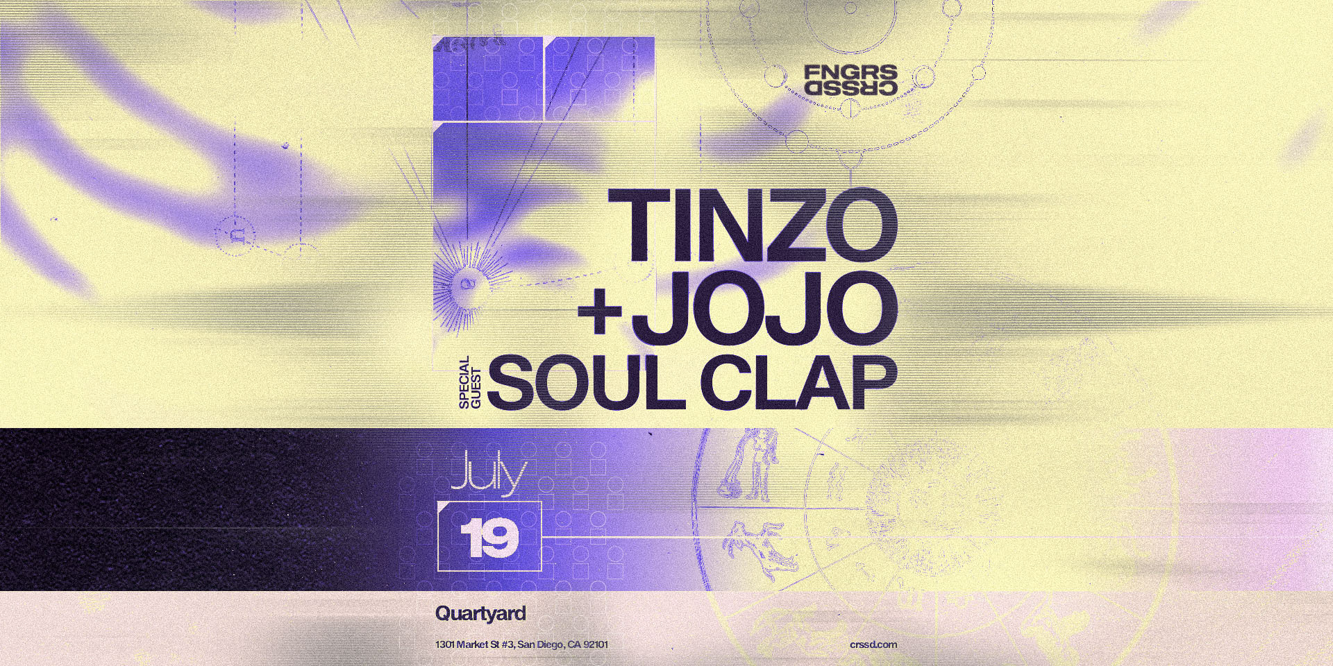 Tickets for FNGRS CRSSD presents TINZO & JOJO + SOUL CLAP at Quartyard