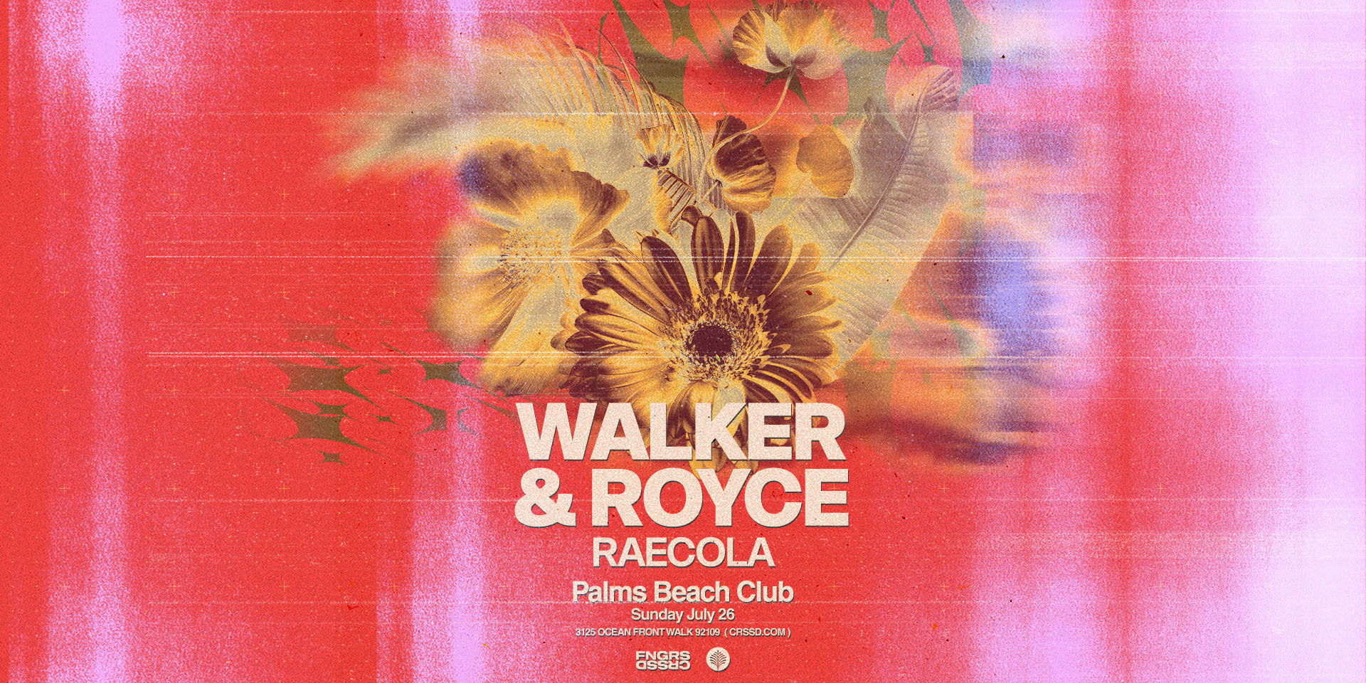 Tickets for FNGRS CRSSD presents WALKER & ROYCE + RAECOLA at Palms Beach Club