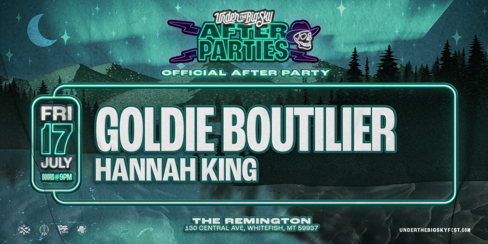Tickets for Outriders x Under The Big Sky present GOLDIE BOUTILIER with Hannah King at The Remington