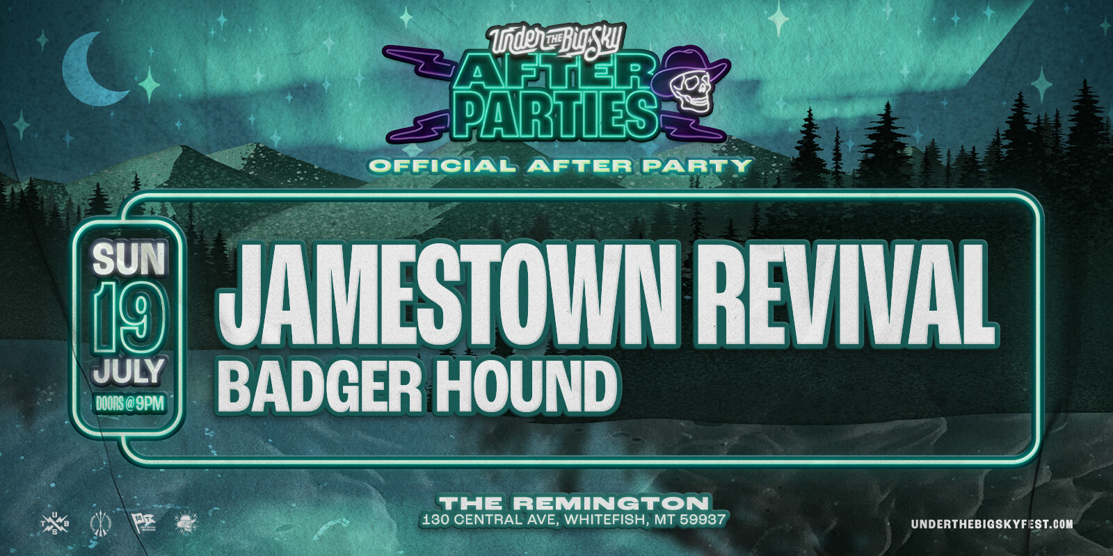 Tickets for Outriders x Under The Big Sky present JAMESTOWN REVIVAL with Badger Hound at The Remington