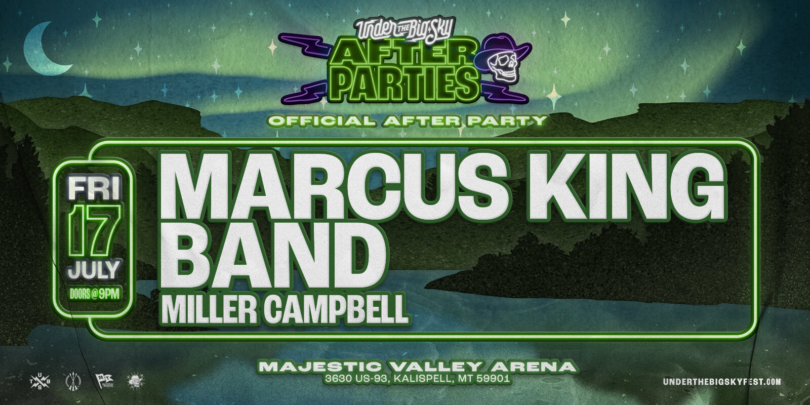 Tickets for Outriders x Under The Big Sky present MARCUS KING BAND w/ Miller Campbell at Majestic Valley Arena