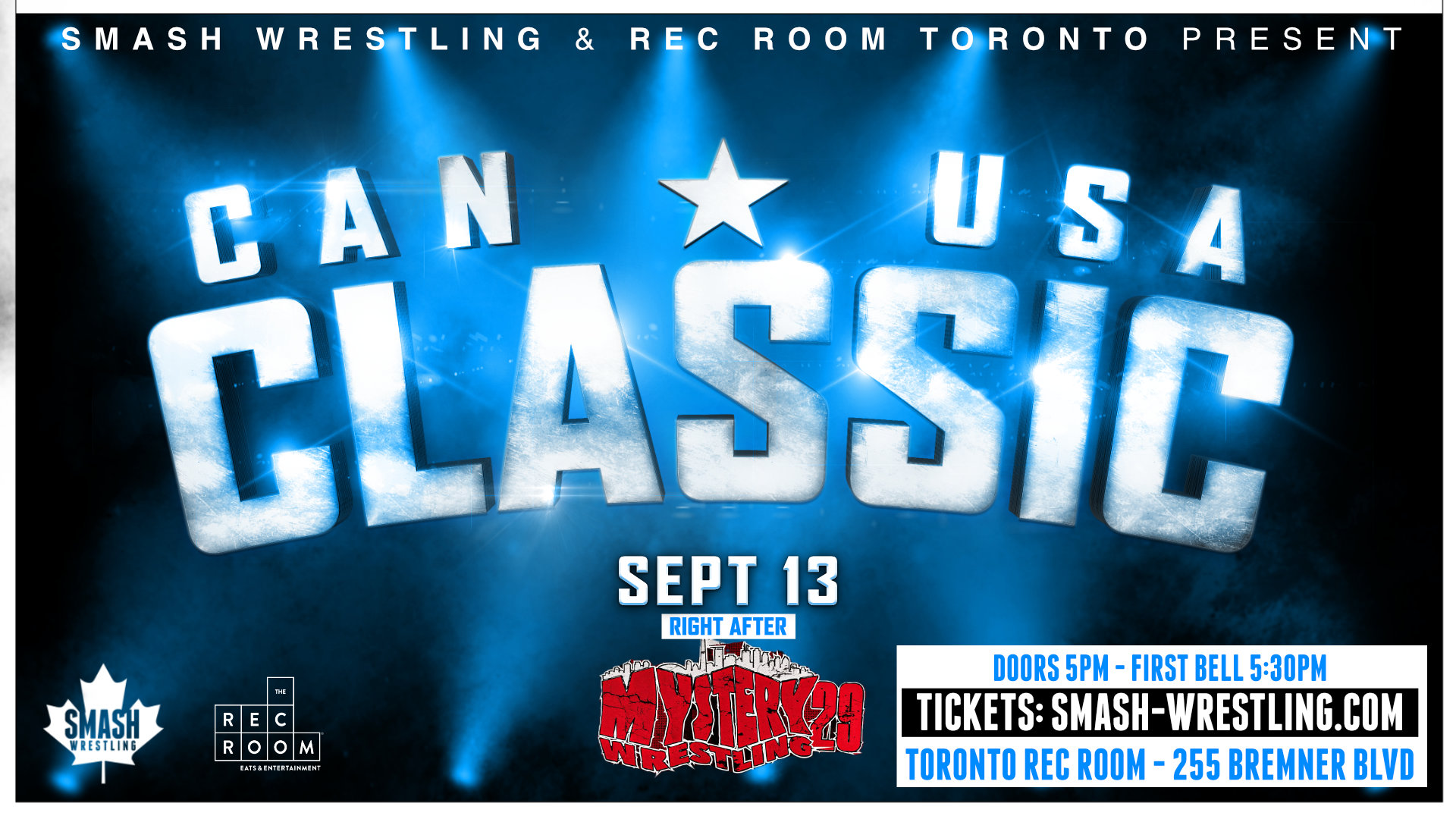 Tickets for Smash Wrestling - Live Wrestling CANUSA Classic