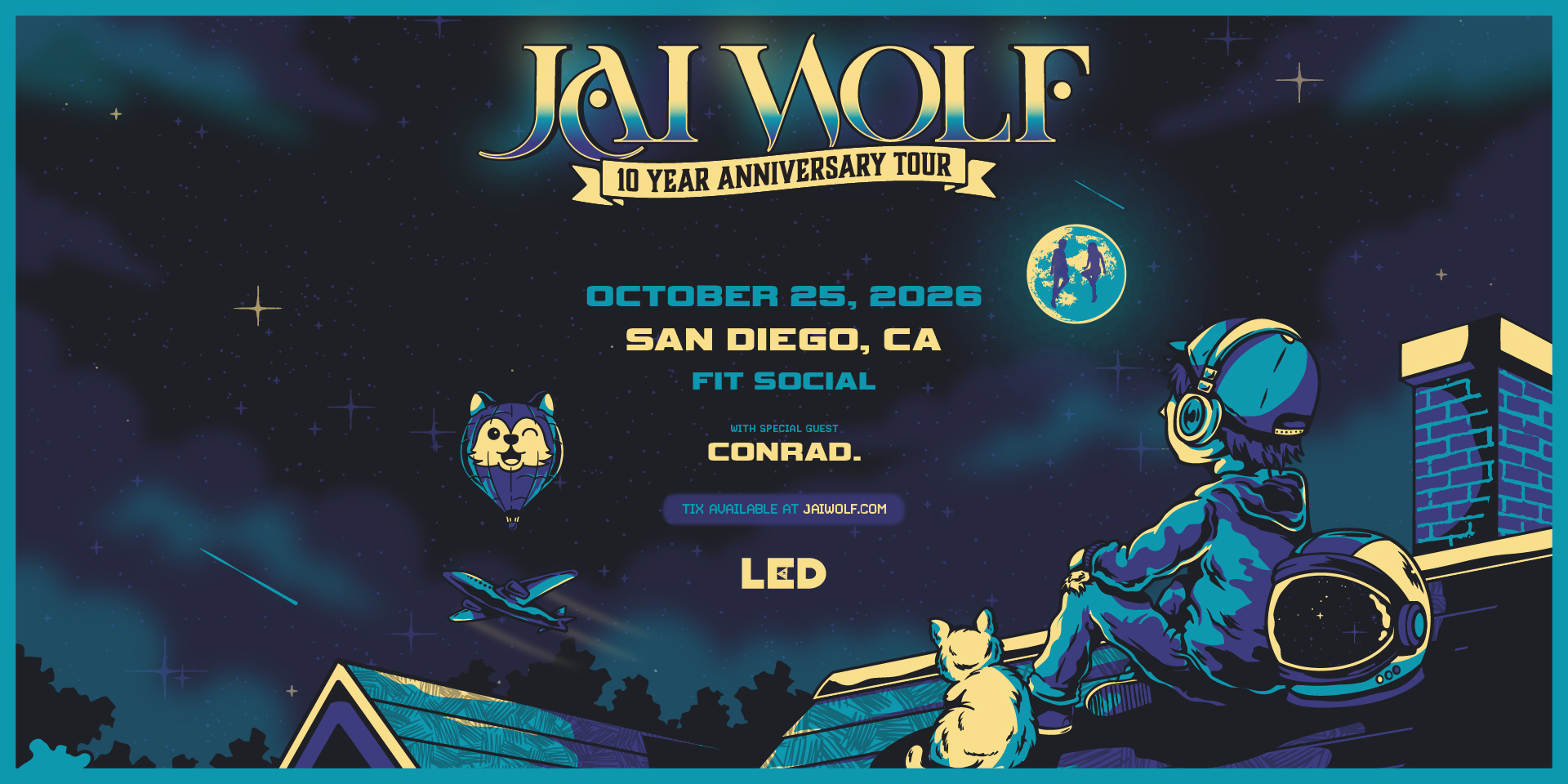 Tickets for LED presents JAI WOLF + CONRAD. at LED Day Club