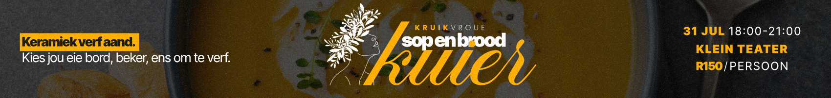 Tickets for Kruik Vroue Sop en Brood Kuier
