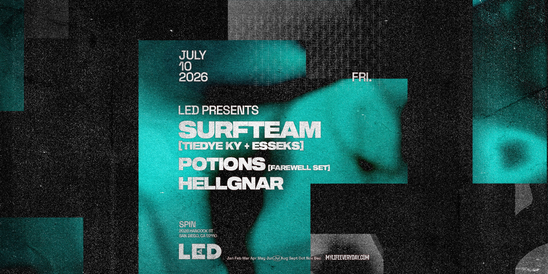 Tickets for LED presents SURFTEAM (ESSEKS + TIEDYE KY) + POTIONS at Spin Nightclub
