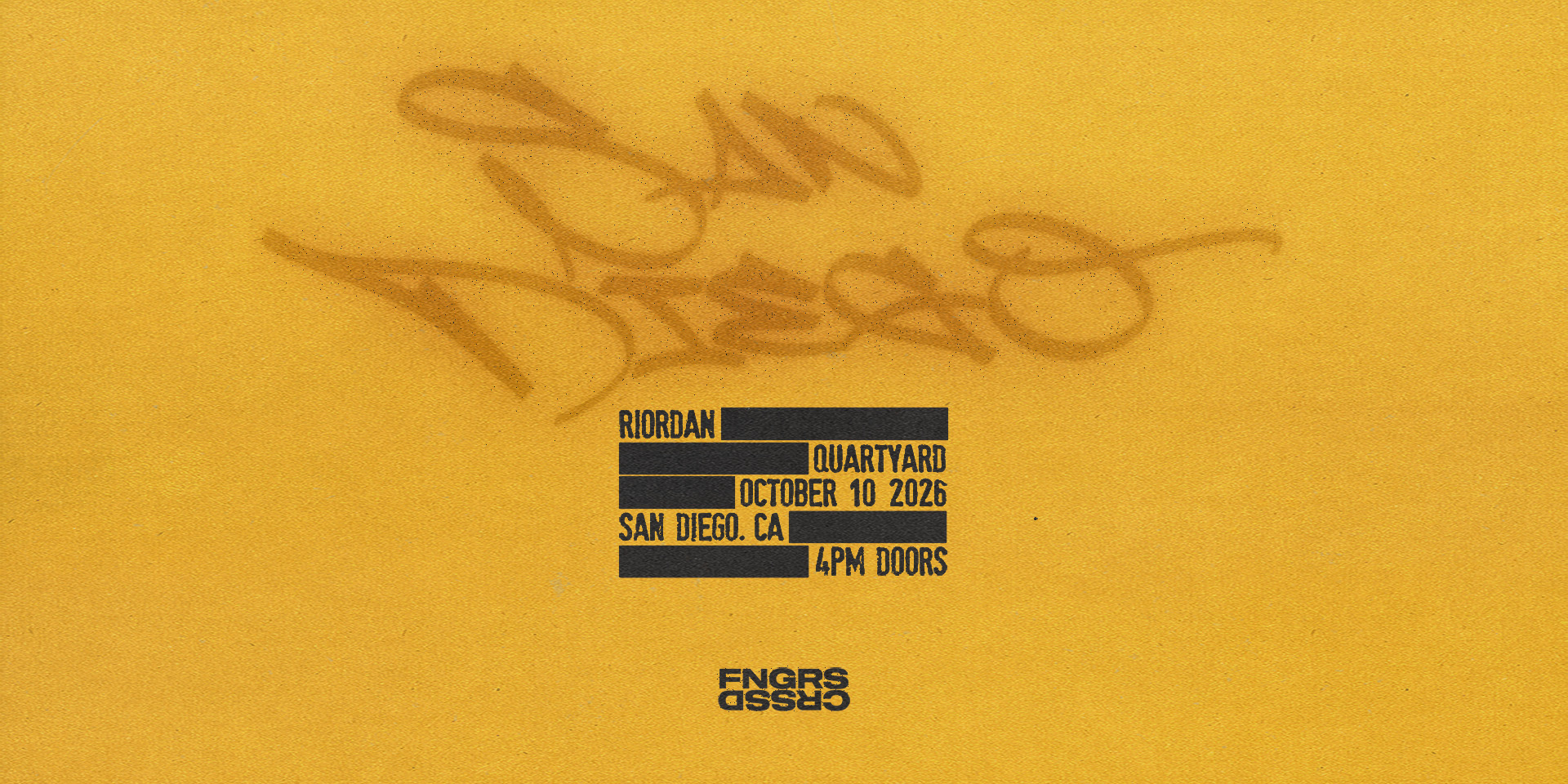 Tickets for FNGRS CRSSD presents RIORDAN at Quartyard