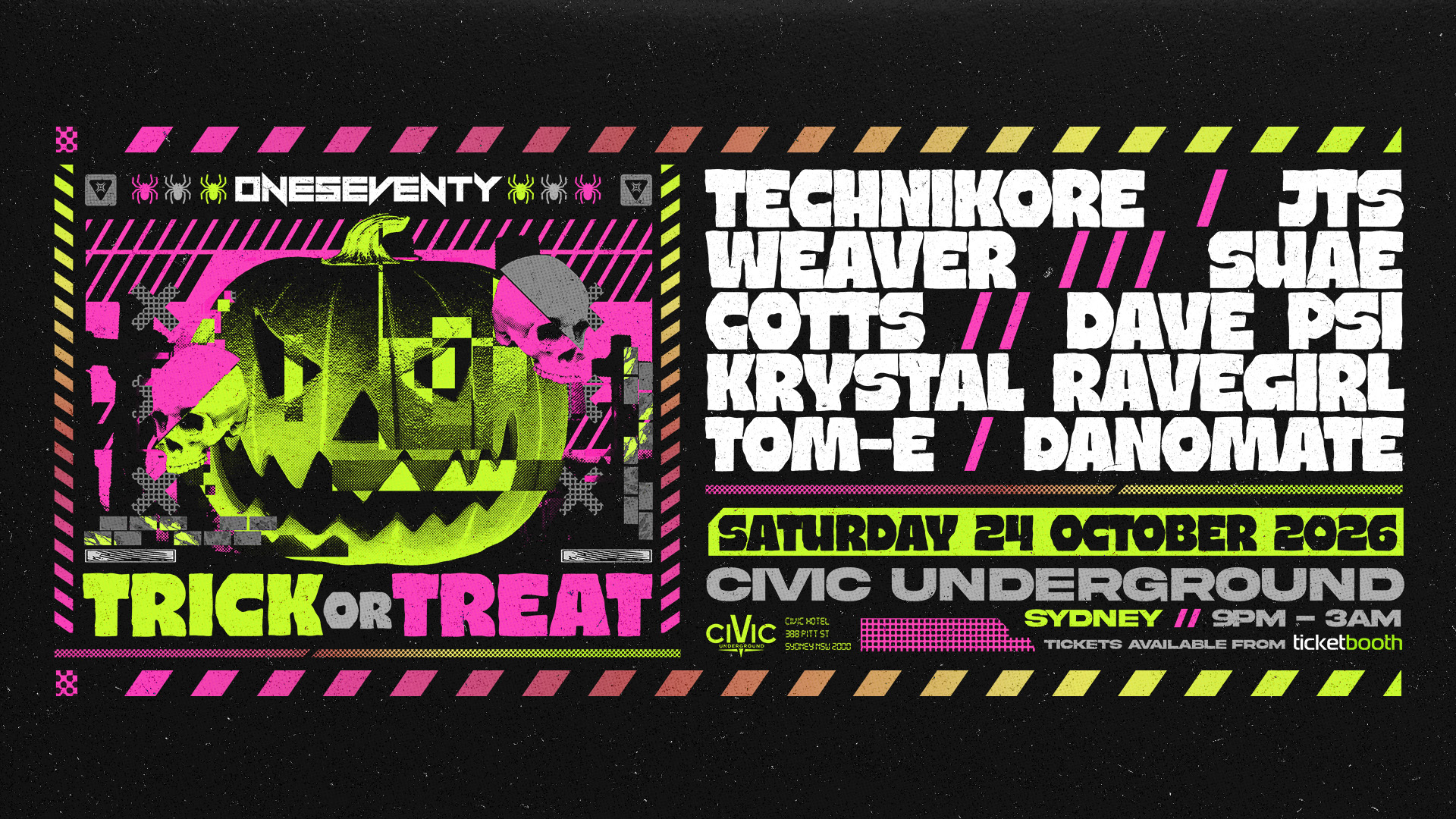 Tickets for OneSeventy: Trick or Treat [24.10.2026]