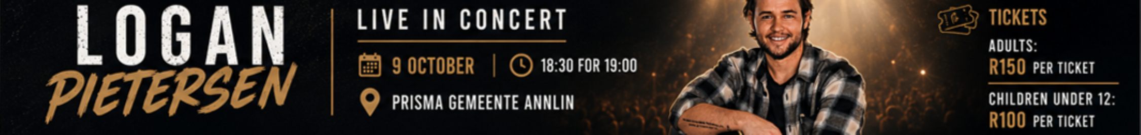 Tickets for Logan Pietersen Live in Concert