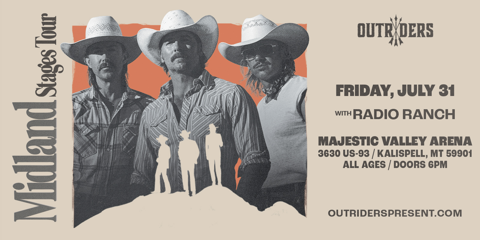 Tickets for Outriders present MIDLAND + Radio Ranch at Majestic Valley Arena [OUTDOOR SHOW]