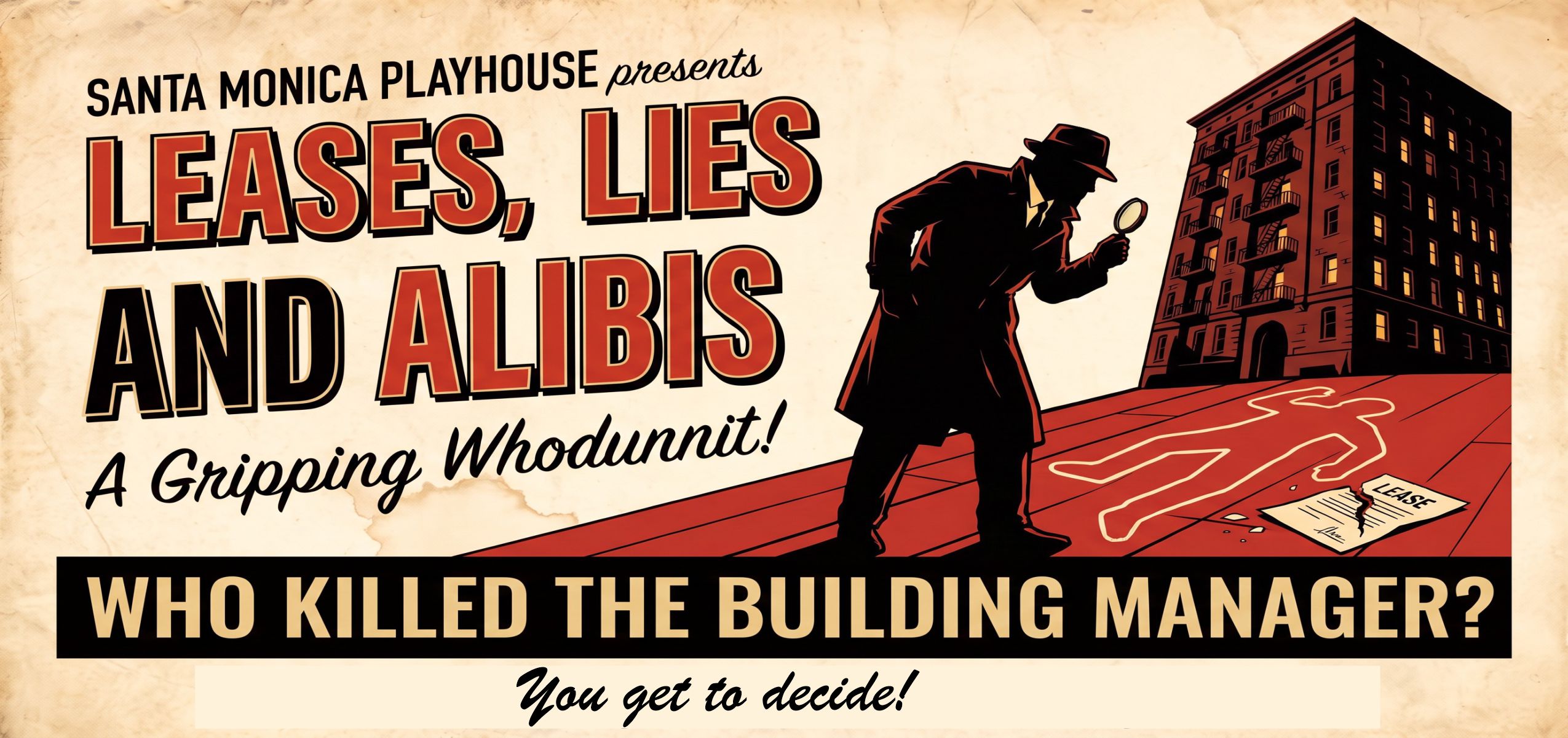 Tickets for Leases, Lies, and Alibis - a Theatre R.A.W. World Premiere Whodunnit