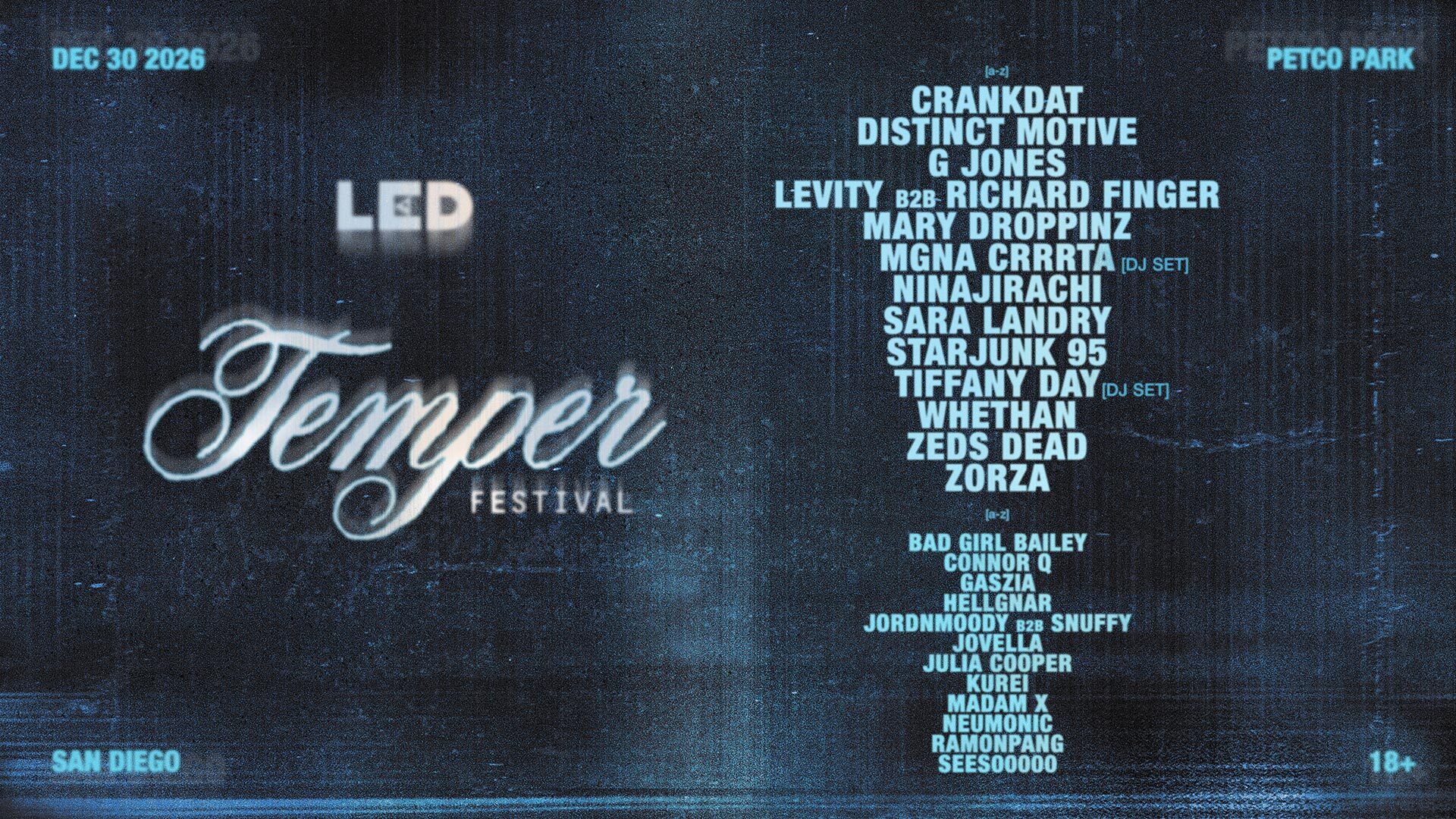Tickets for LED Presents TEMPER FESTIVAL