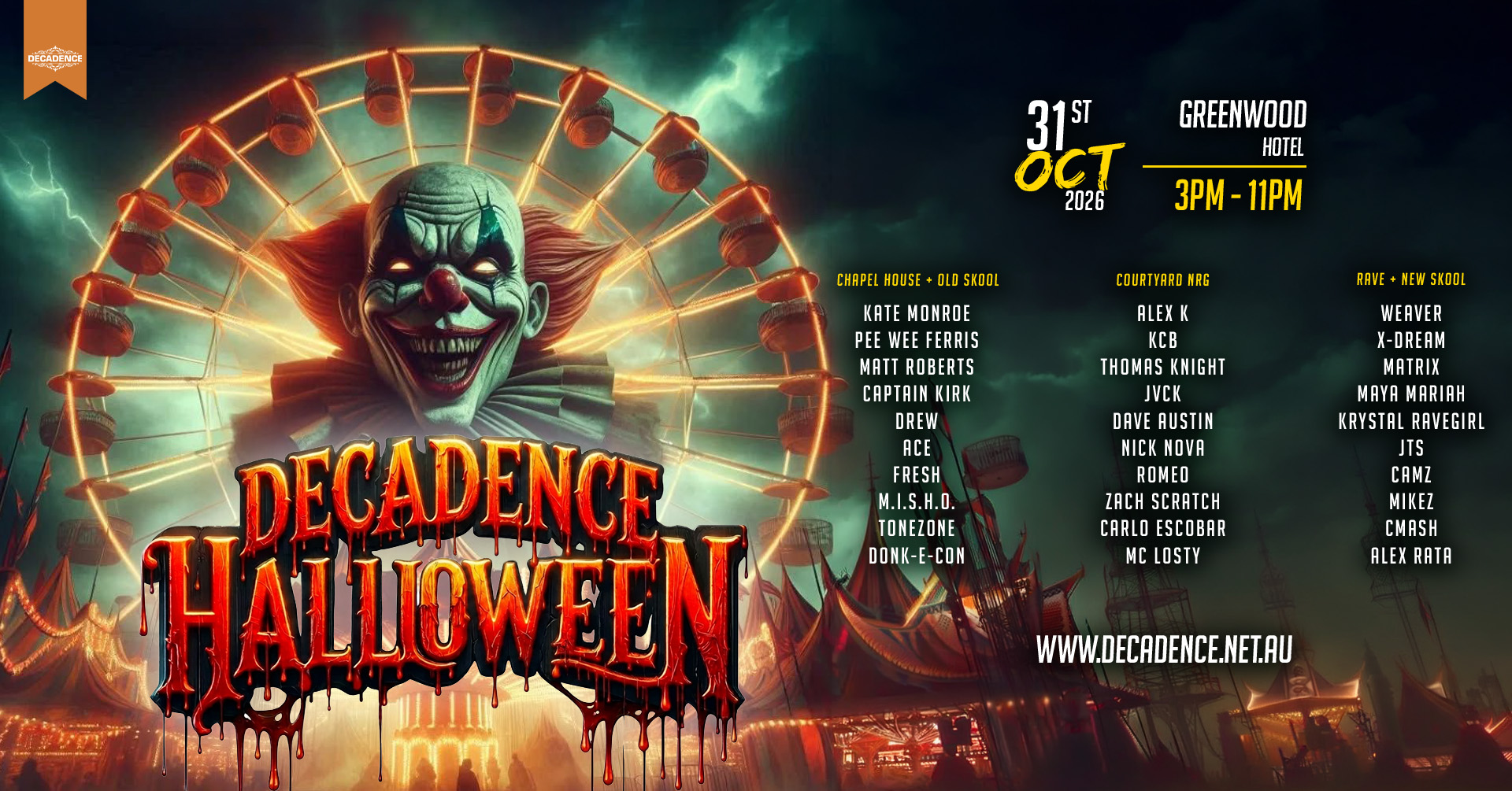 Tickets for Decadence Halloween