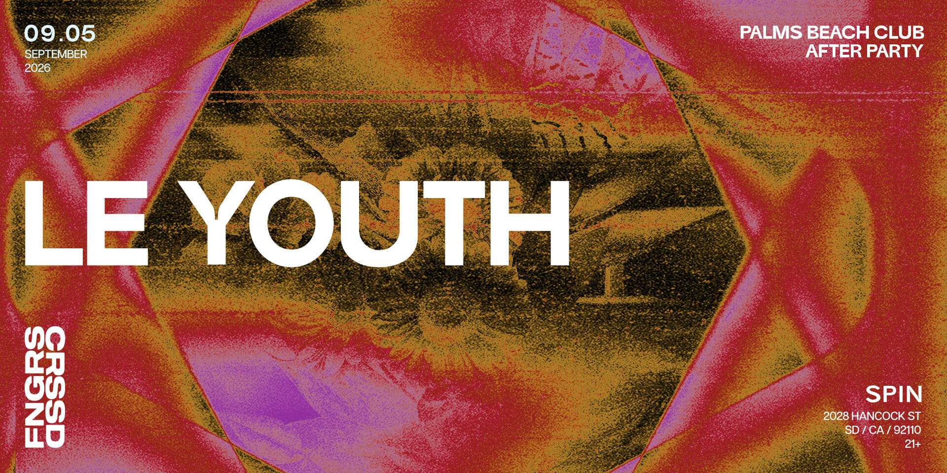 Tickets for FNGRS CRSSD presents LE YOUTH [BEACH CLUB AFTER PARTY] at Spin Nightclub