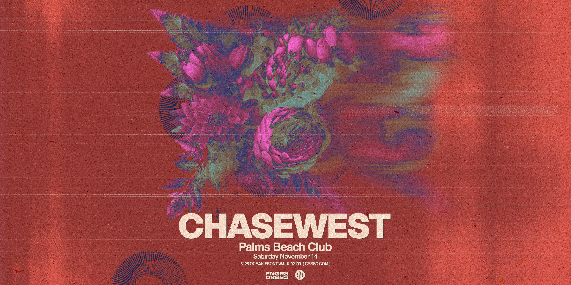 Tickets for FNGRS CRSSD presents CHASEWEST at Palms Beach Club