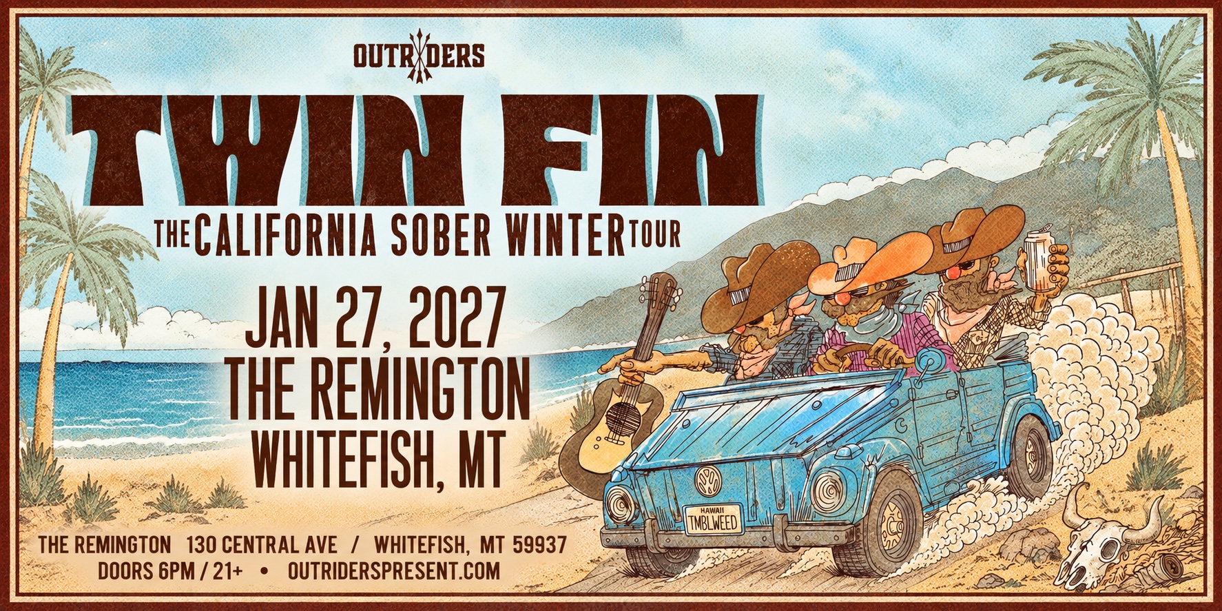 Tickets for Outriders present Twin Fin: The California Sober Winter Tour