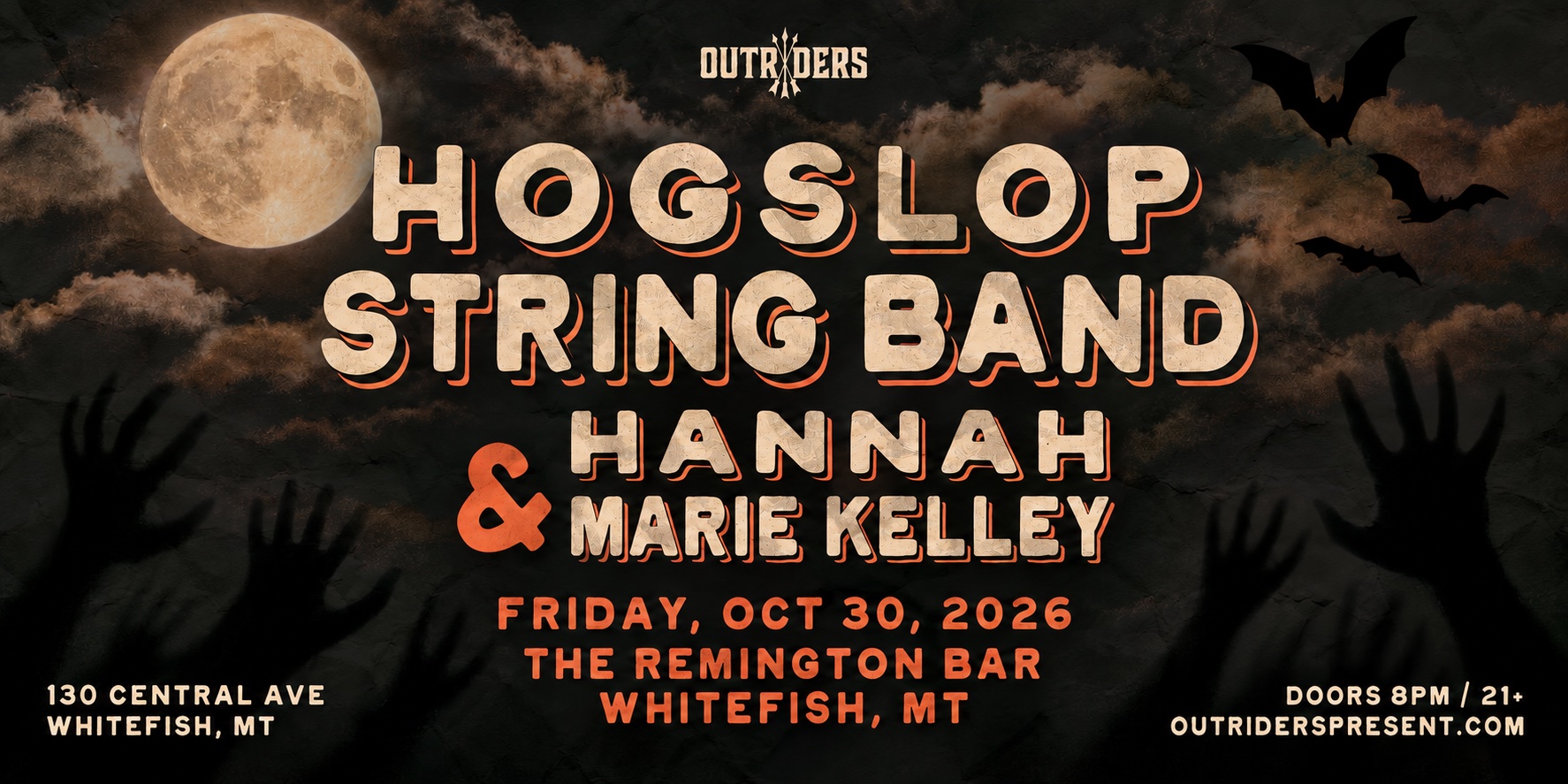 Tickets for Outriders present HOGSLOP STRING BAND with Hannah Marie Kelley at The Remington
