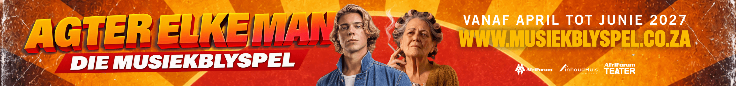 Tickets for Agter elke man &ndash; die musiekblyspel