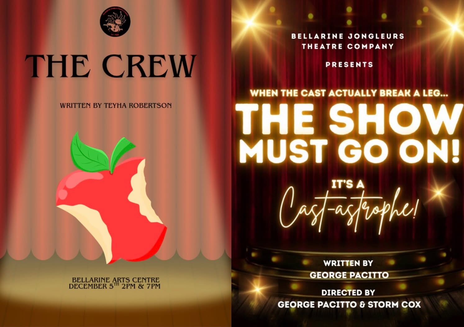 Tickets for Bellarine Jongleurs Short Play Showcase - The Show Must Go On! and The Crew!