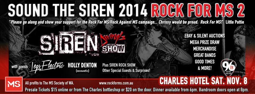 Tickets for SOUND THE SIREN - ROCK FOR MS 2 in North Perth from Ticketbooth